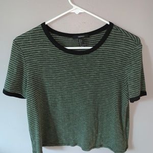 Striped t shirt cropped